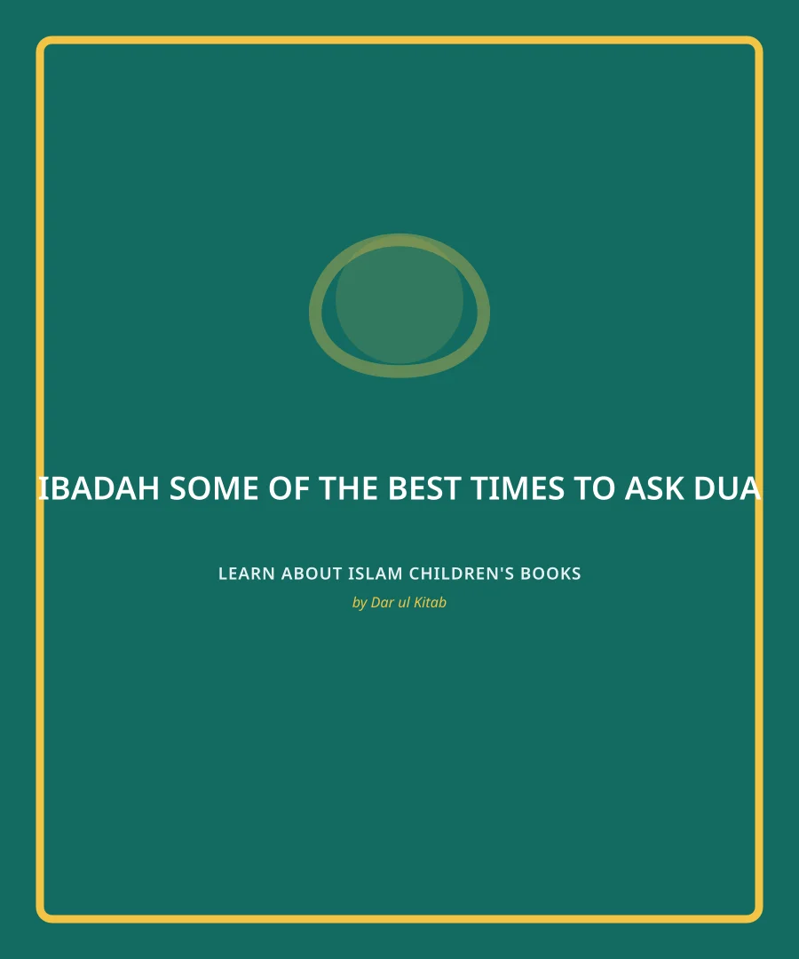 Cover of Some of the Best Times to ask Dua